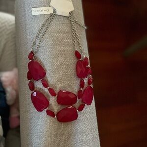 Kim Rogers Red Statement Necklace